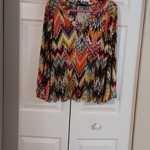 Multicolor Chevron Women's Top